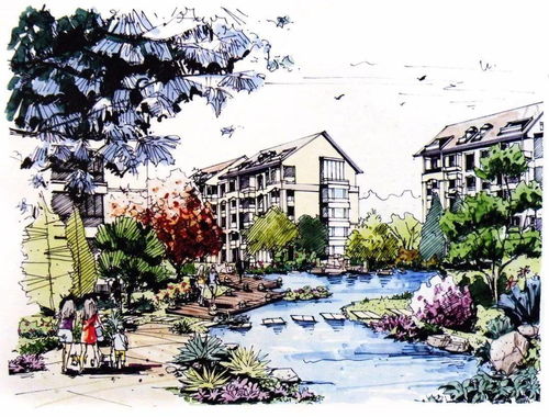 景觀手繪 edsa景觀設(shè)計(jì)手繪效果圖