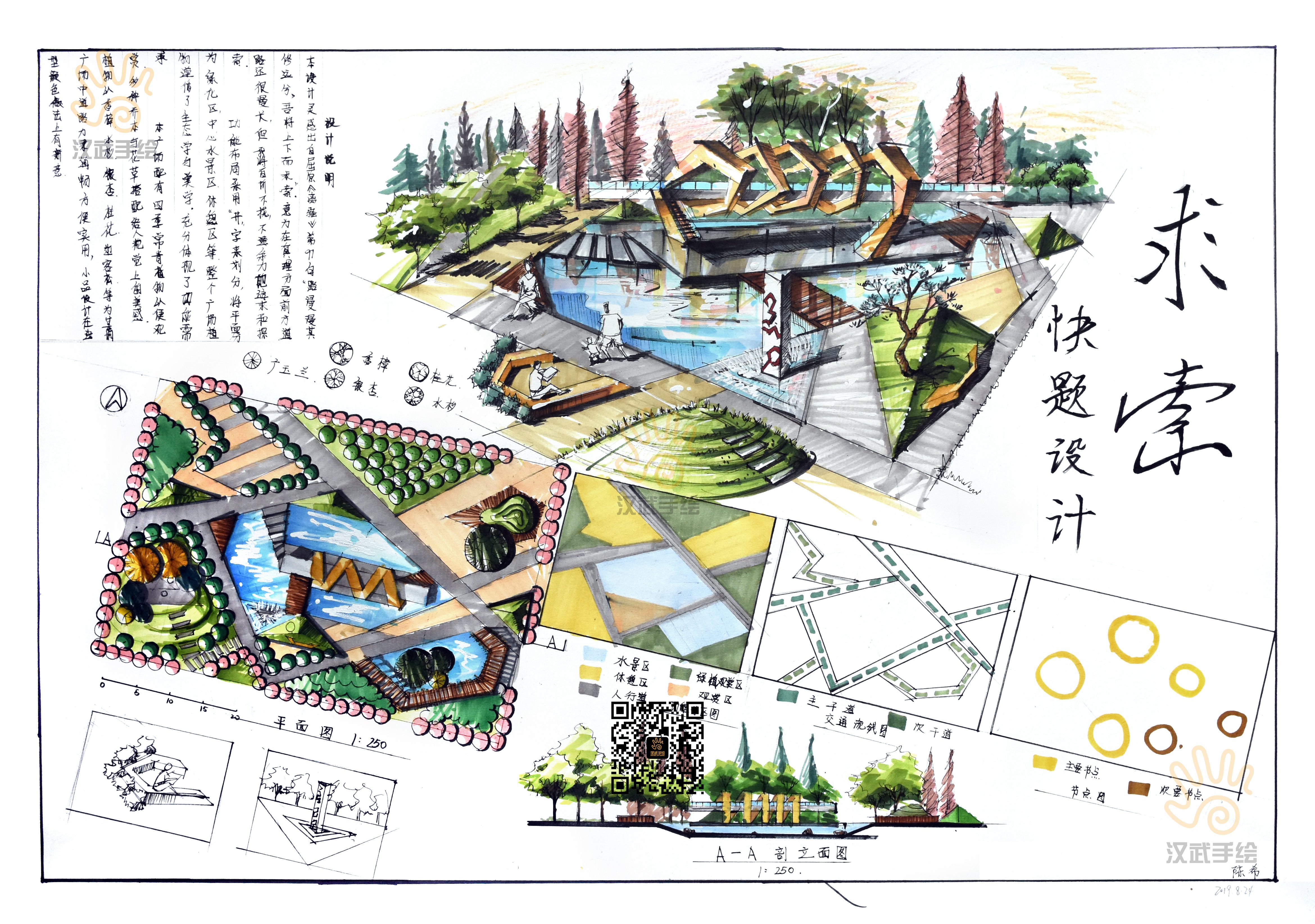 2020環(huán)藝景觀手繪考研快題 藝術(shù)設計與實踐探索